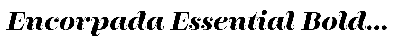 Encorpada Essential Bold Italic image